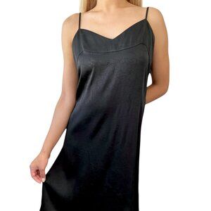 CHANEL Vintage 01P CC Logo Dress One-piece Flower Camellia Button Black [105983]